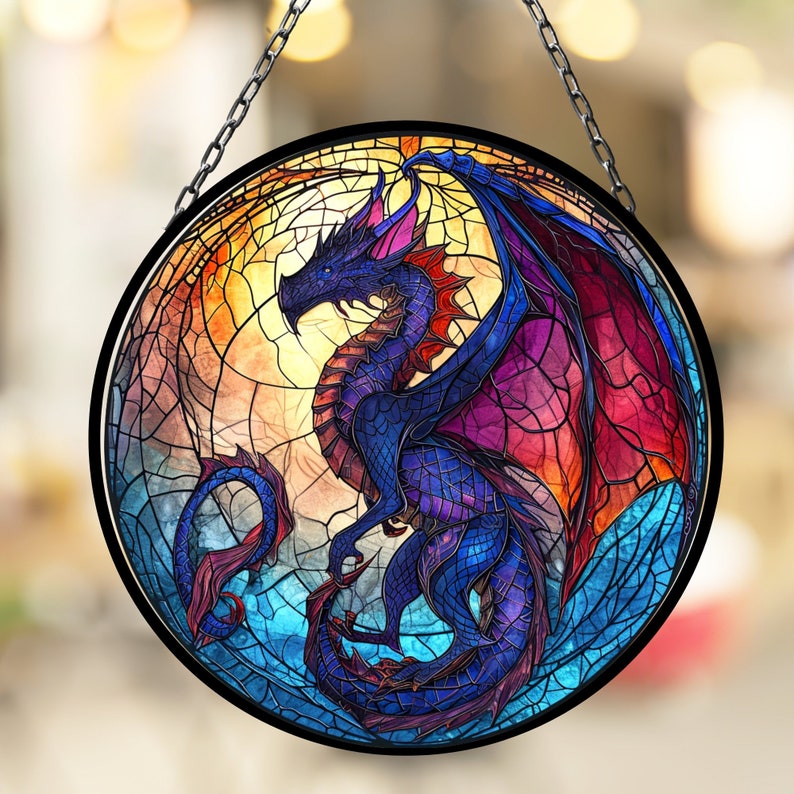 ๐2024 Christmas Gift 50% Off--Acrylic Colorful Dragon Suncatcher Ornament