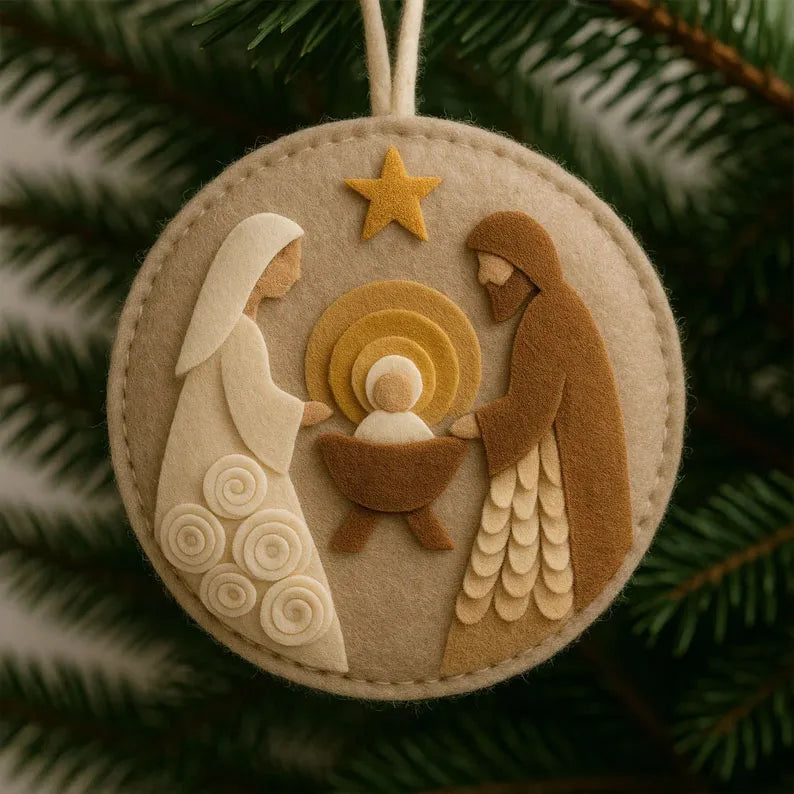 Christmas Sale 50% OFF🎄Nativity Felt Christmas Ornament Kit🎅