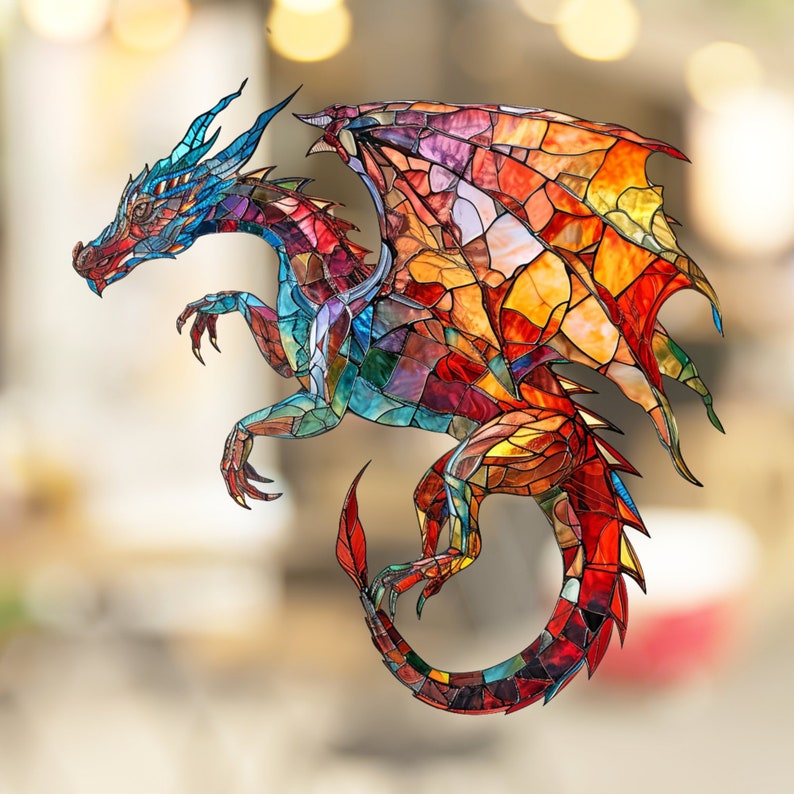 ๐2024 Christmas Gift 50% Off--Acrylic Colorful Dragon Suncatcher Ornament