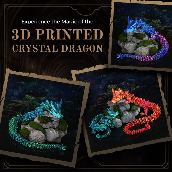 🏆LAST DAY SALE 49% OFF🐉3D-Printed Articulated Crystal Dragon