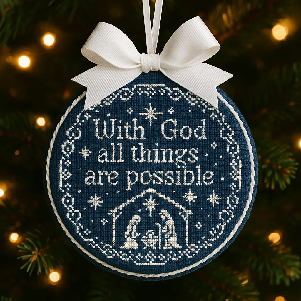 Christmas Sale 50% OFF🎄Nativity Cross-Stitch Ornament🎅