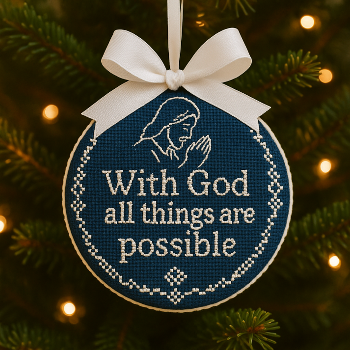 Christmas Sale 50% OFF🎄Jesus Praying Cross-Stitch Ornament🎅