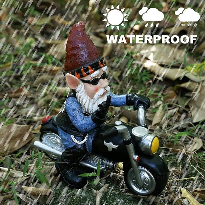 😂Middle Finger Dwarf Motorcycle