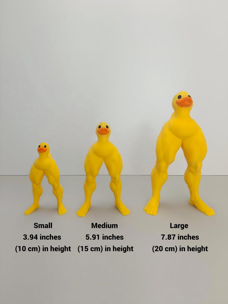 🦆💪Middle Finger Muscular Legs Duck