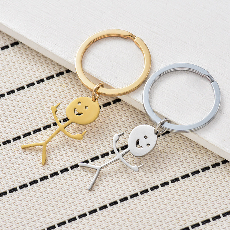 🤣Smiley Middle Finger Pendant Keychain