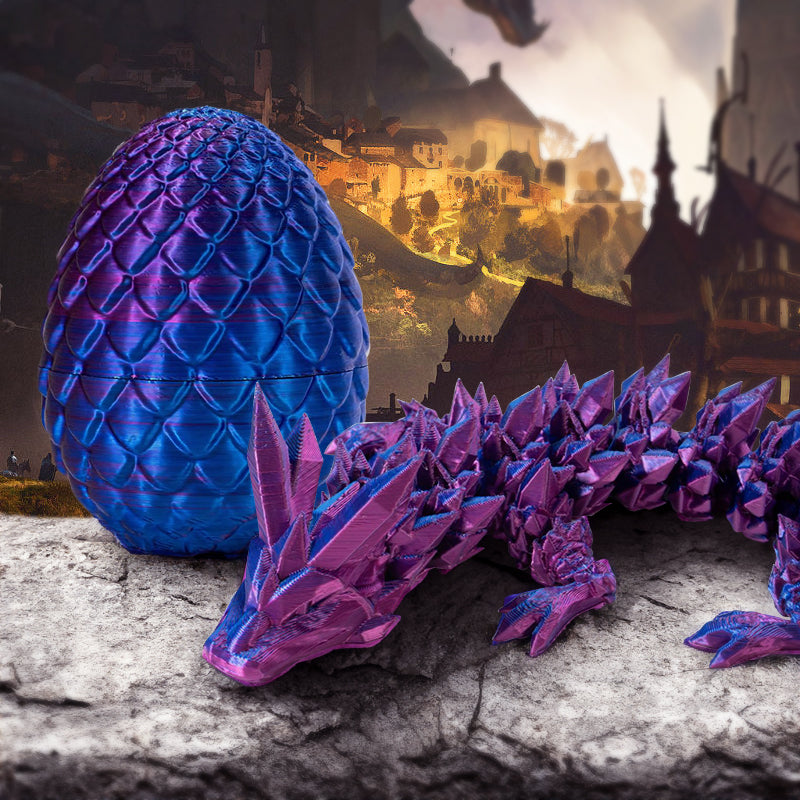 🏆LAST DAY SALE 49% OFF🐉3D-Printed Articulated Crystal Dragon