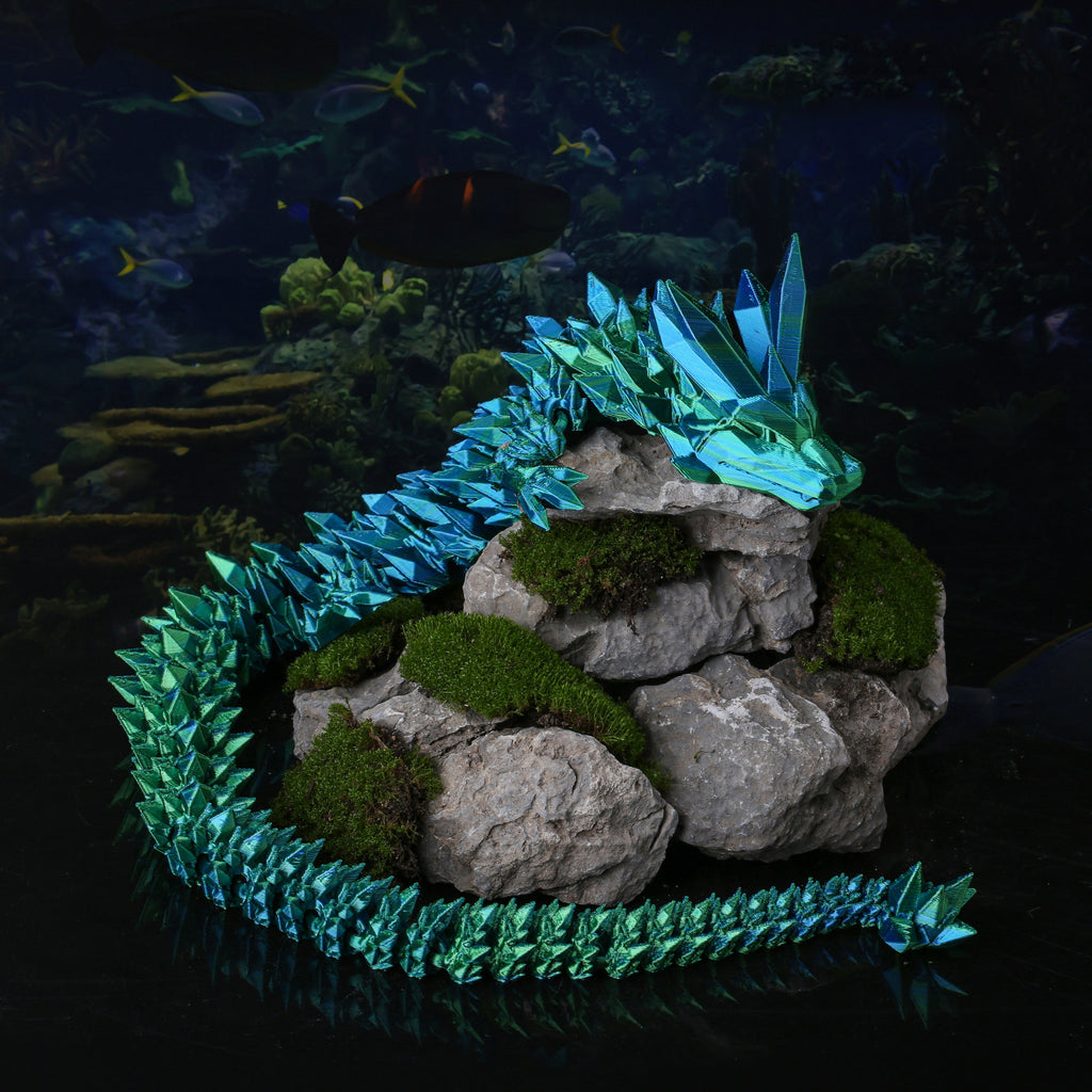 🏆LAST DAY SALE 49% OFF🐉3D-Printed Articulated Crystal Dragon