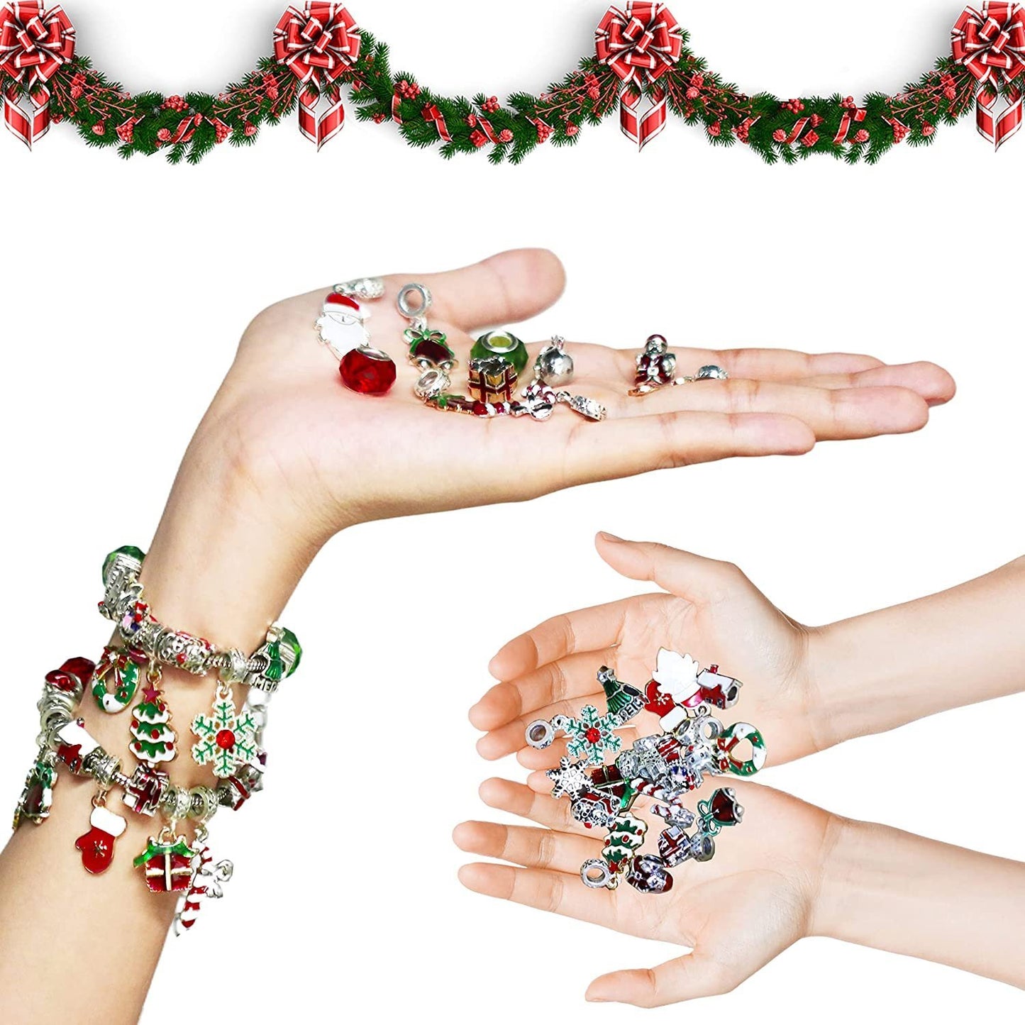 💥78% OFF NOW💥--24 Pcs DIY Christmas Advent Calendar Bracelets Set🎁