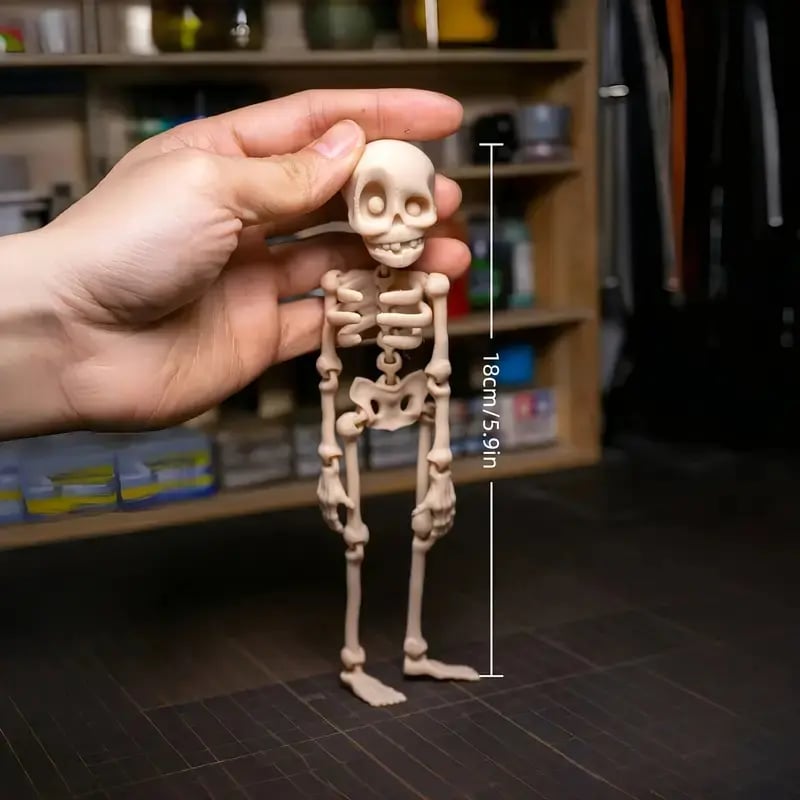๐3D Printed Vintage Skeleton Magnetic Figurine ๐