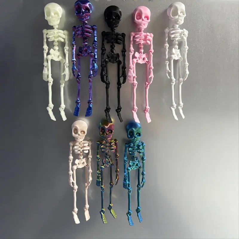 ๐3D Printed Vintage Skeleton Magnetic Figurine ๐