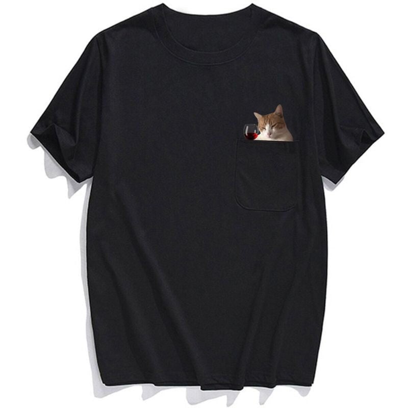 😾🖕Pocket Middle Finger Cat T-Shirt(Buy 2 Free Shipping)