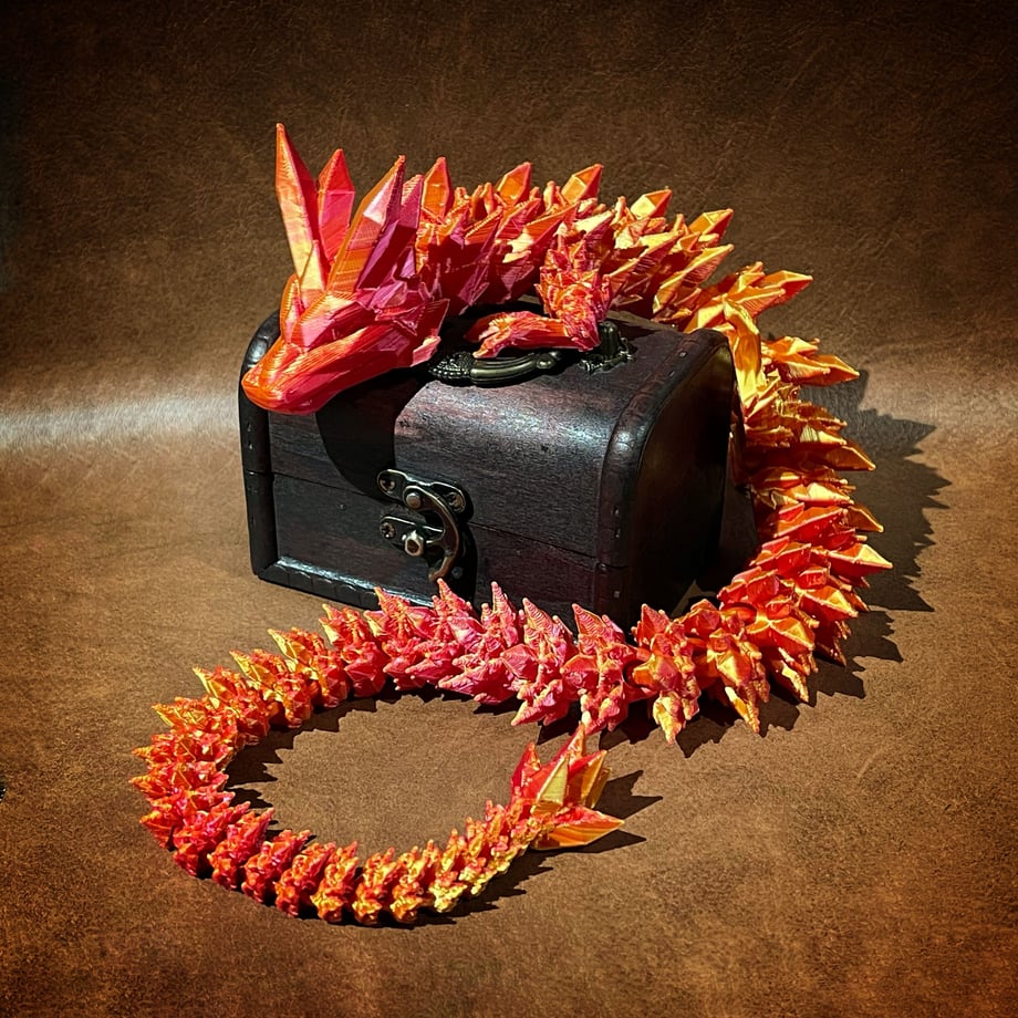 🏆LAST DAY SALE 49% OFF🐉3D-Printed Articulated Crystal Dragon