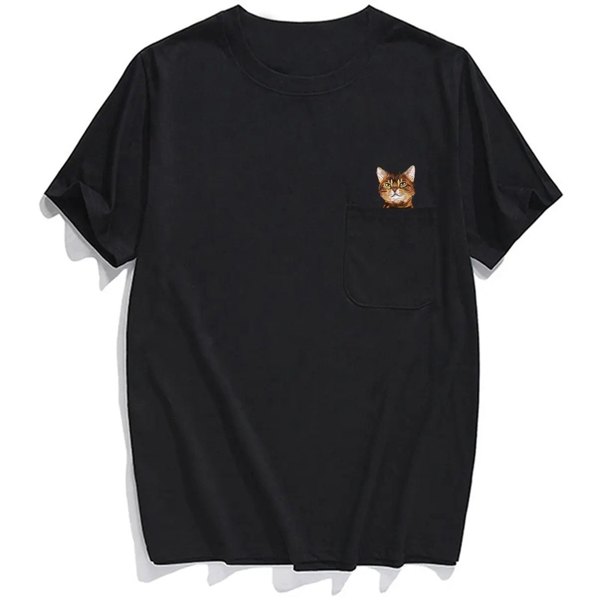 😾🖕Pocket Middle Finger Cat T-Shirt(Buy 2 Free Shipping)
