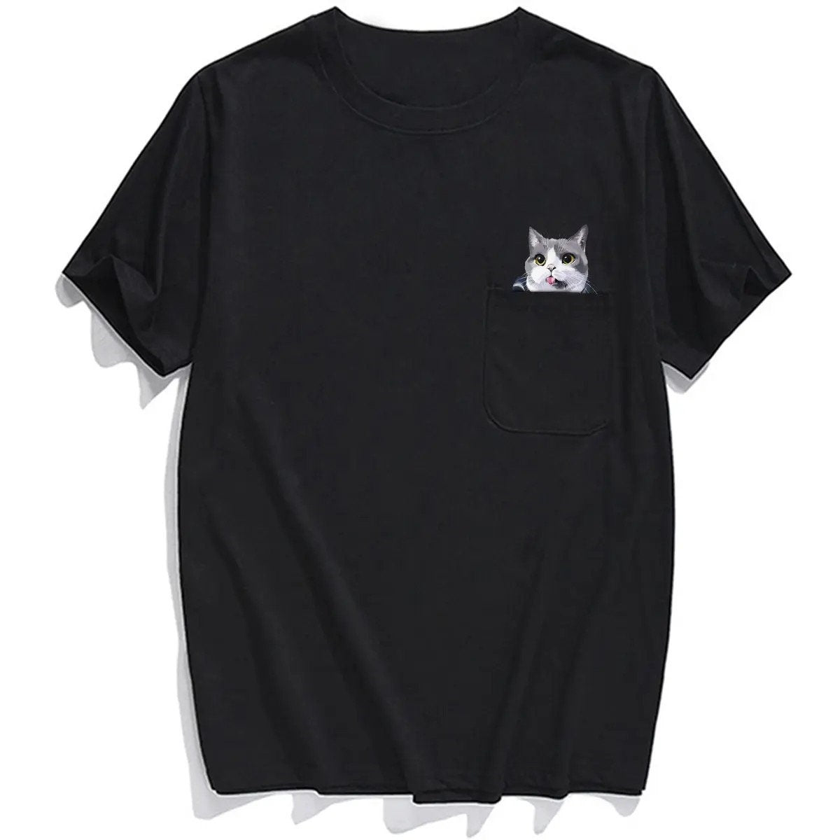 😾🖕Pocket Middle Finger Cat T-Shirt(Buy 2 Free Shipping)
