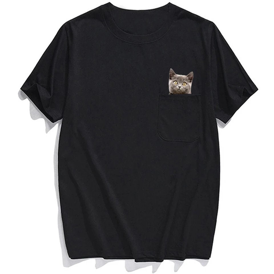 😾🖕Pocket Middle Finger Cat T-Shirt(Buy 2 Free Shipping)