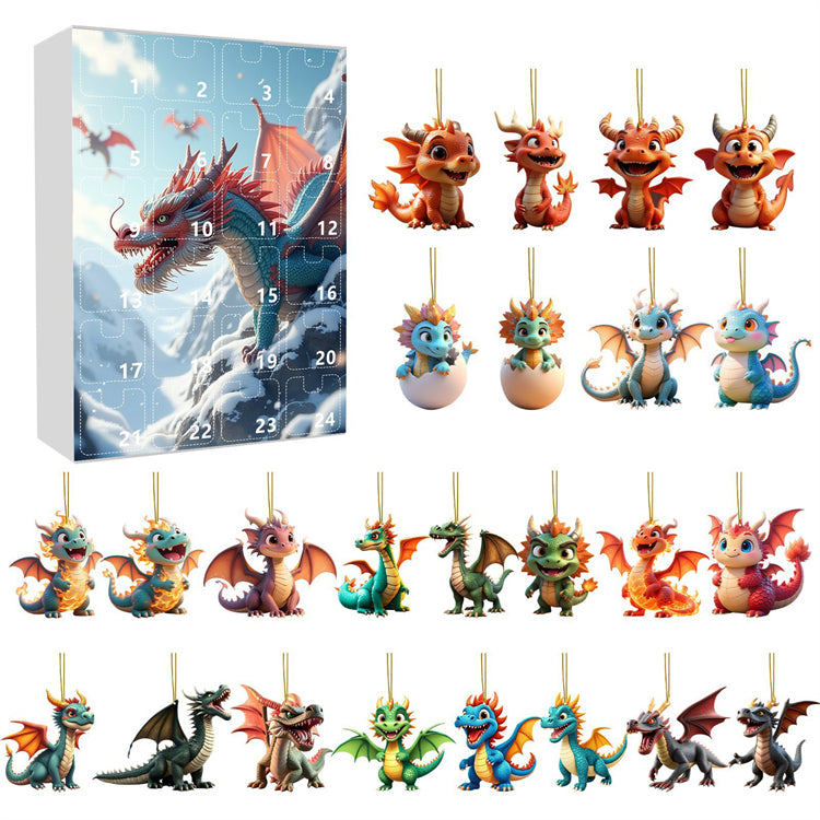 Dragon Advent Calendar 2025 โ Countdown to Christmas with 24 Dragon Ornaments ๐๐