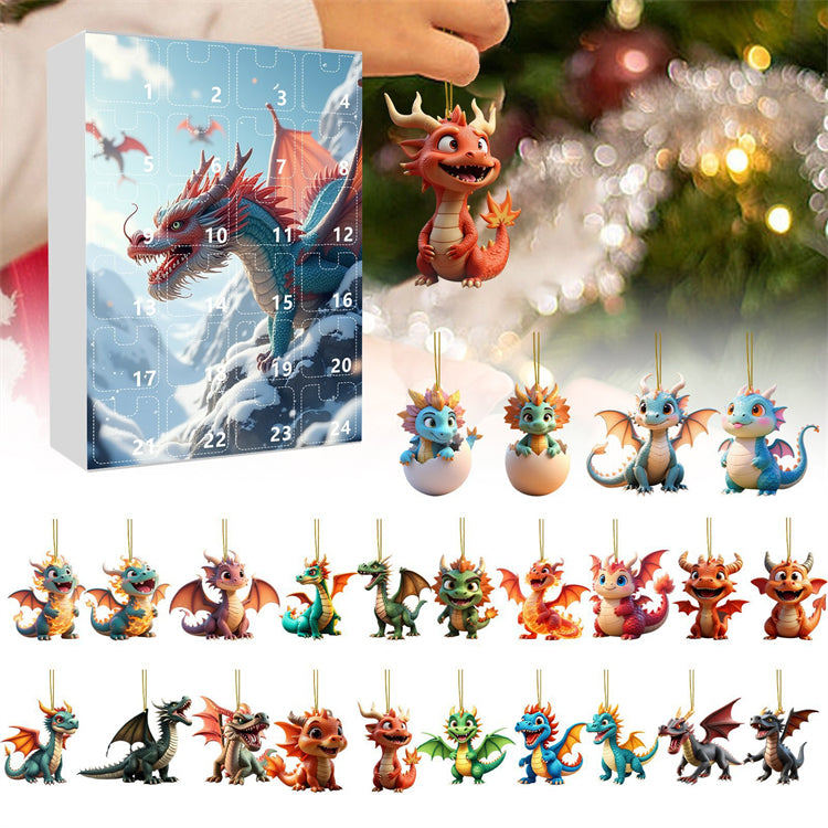 Dragon Advent Calendar 2025 โ Countdown to Christmas with 24 Dragon Ornaments ๐๐