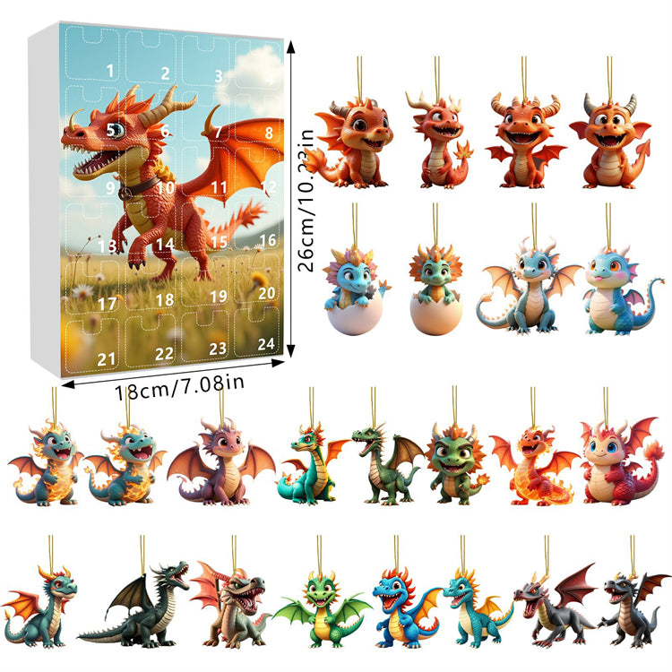 Dragon Advent Calendar 2025 โ Countdown to Christmas with 24 Dragon Ornaments ๐๐