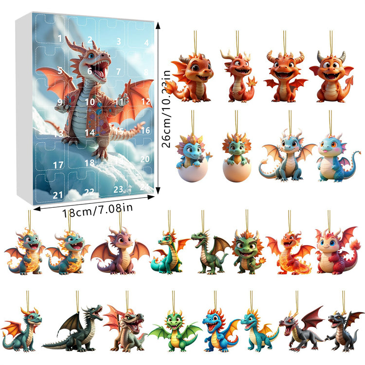 Dragon Advent Calendar 2025 โ Countdown to Christmas with 24 Dragon Ornaments ๐๐