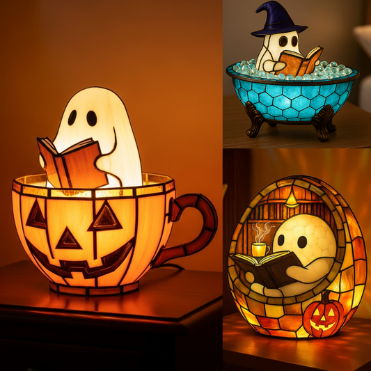 🔥Last Day Promotion 50% OFF🔥 - Ghost Reading Book Lamp