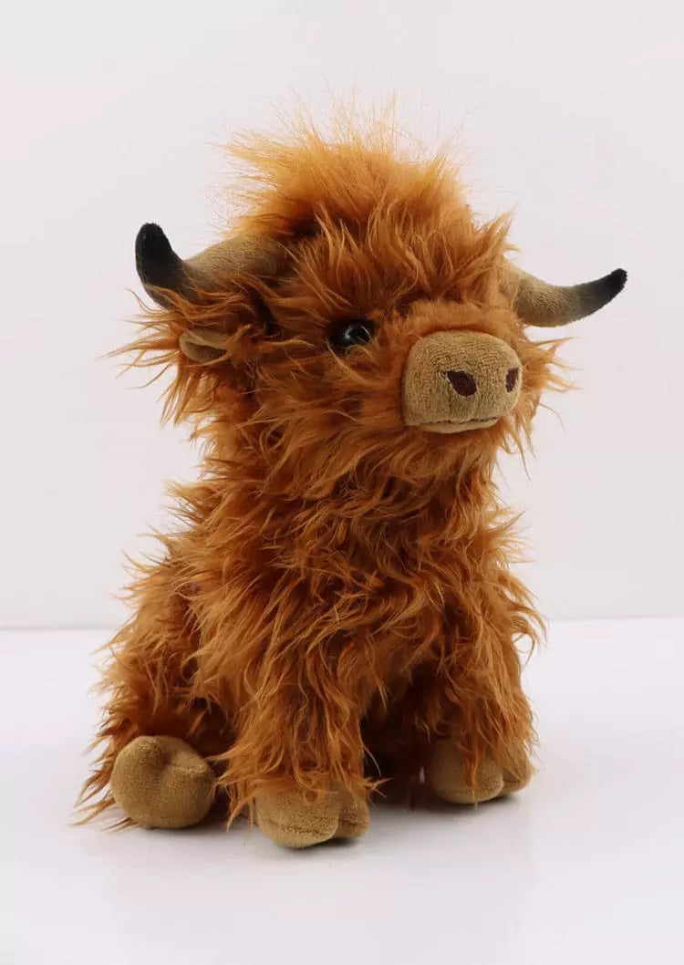 🎇New Arrival-Eco-Friendly Scottish Highland Cow Soft Plush Toy🐂