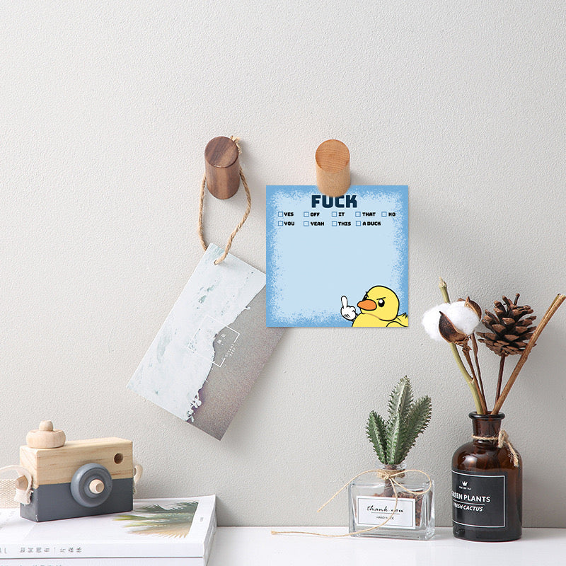 🤣Funny Middle Finger Duck Sticky Notes💥