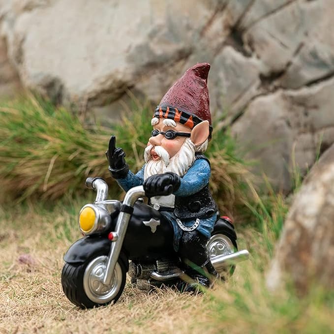 😂Middle Finger Dwarf Motorcycle