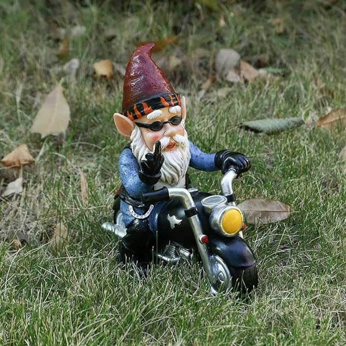 😂Middle Finger Dwarf Motorcycle