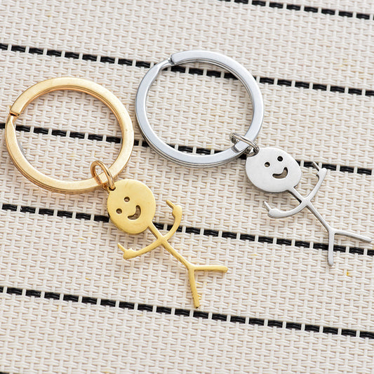 🤣Smiley Middle Finger Pendant Keychain