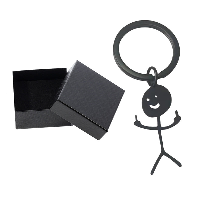 🤣Smiley Middle Finger Pendant Keychain