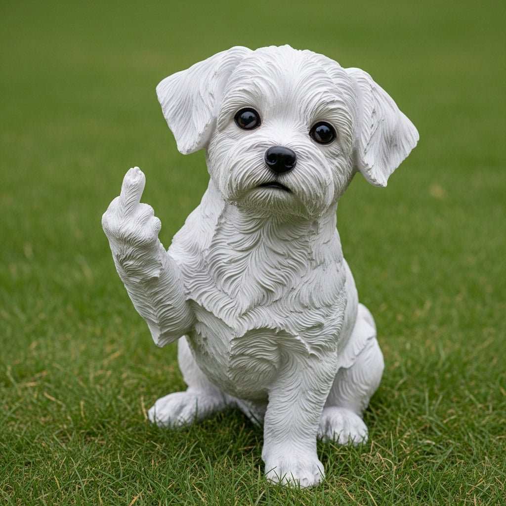 🐶Rude Dog Middle Finger Figurines