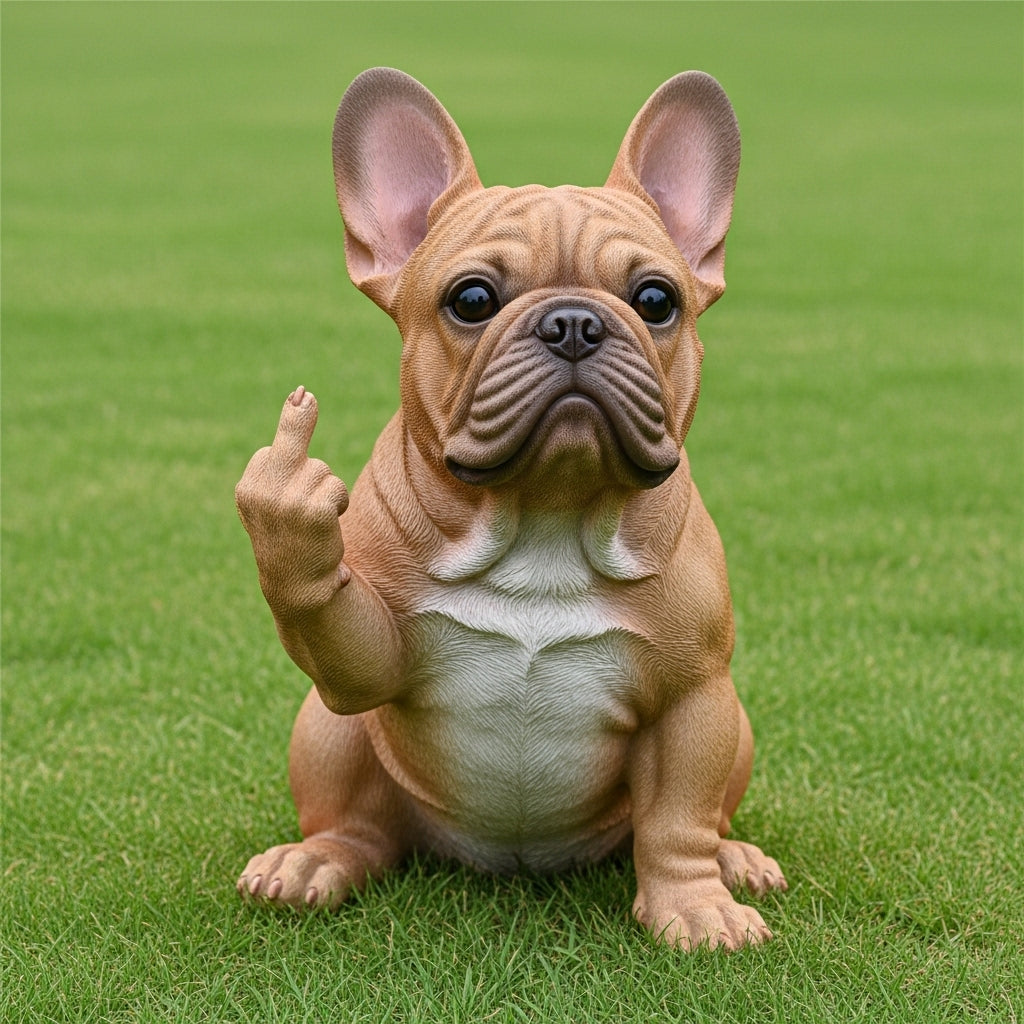 🐶Rude Dog Middle Finger Figurines