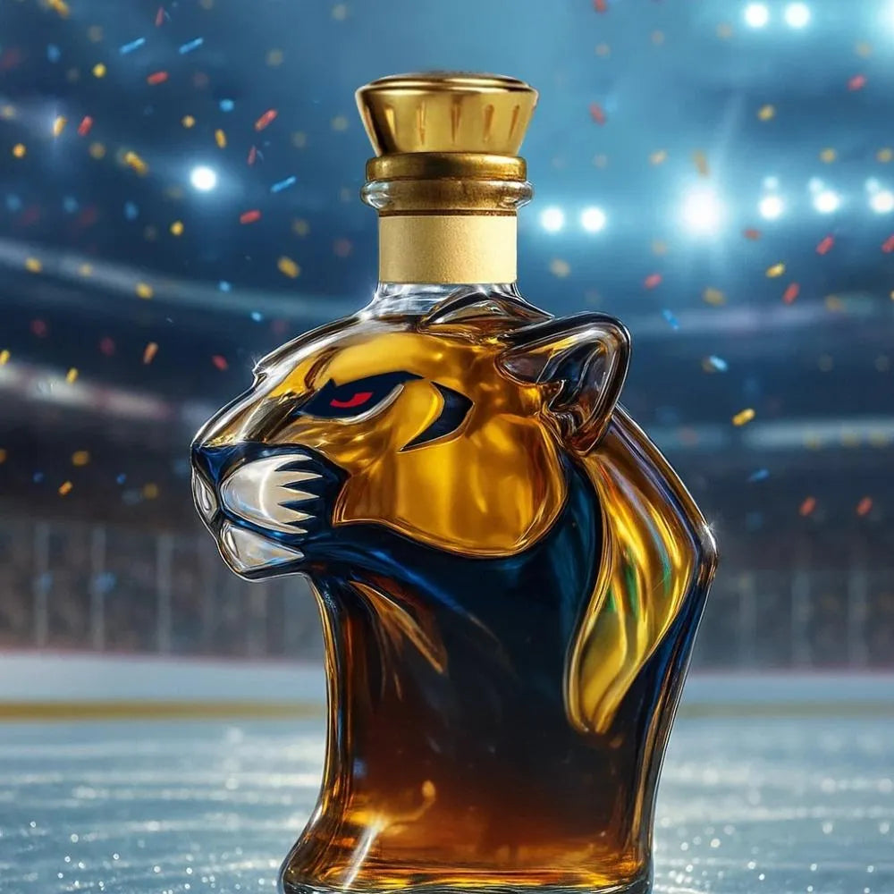 🐆🏒Celebrate the Florida Panthers winning the 2025 NHL Stanley Cup Championship Whisky Bottle🍺