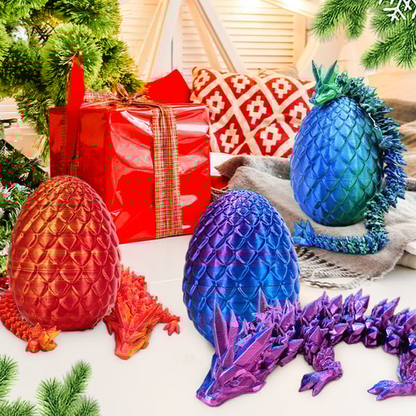 🏆LAST DAY SALE 49% OFF🐉3D-Printed Articulated Crystal Dragon