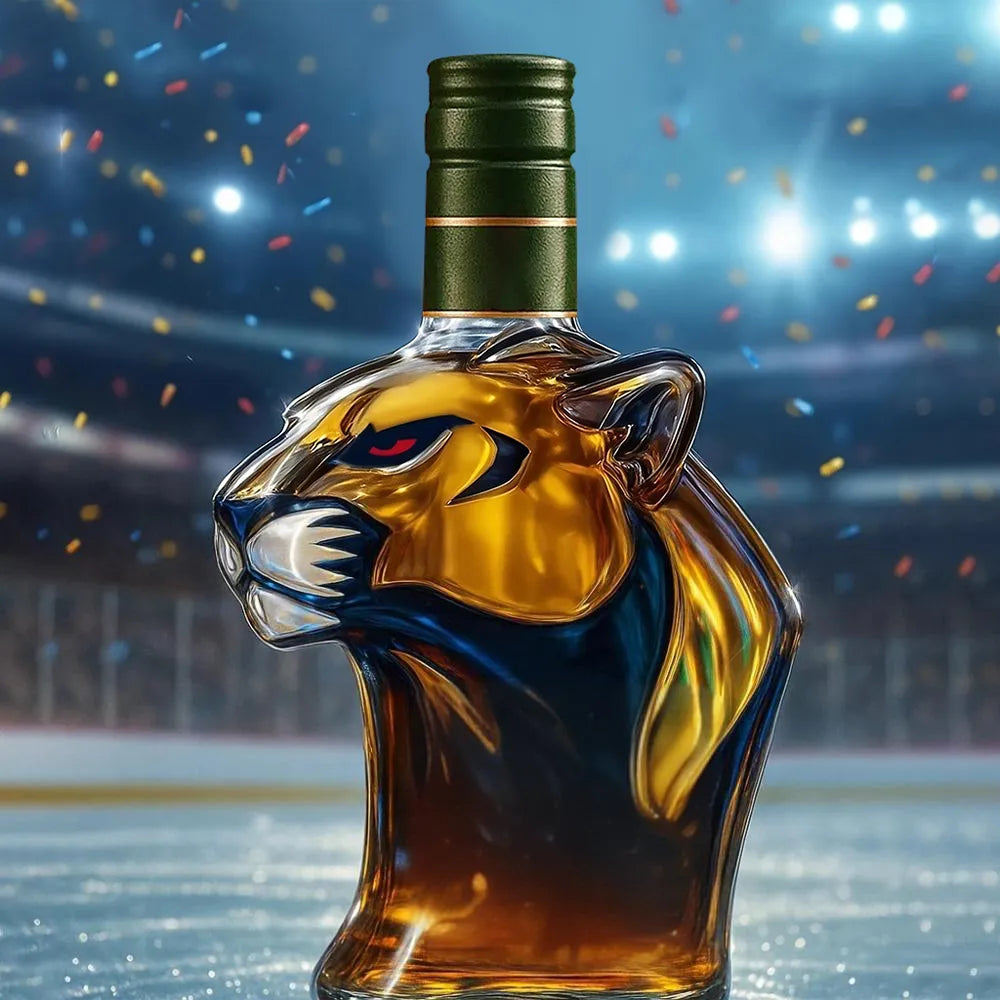 🐆🏒Celebrate the Florida Panthers winning the 2025 NHL Stanley Cup Championship Whisky Bottle🍺
