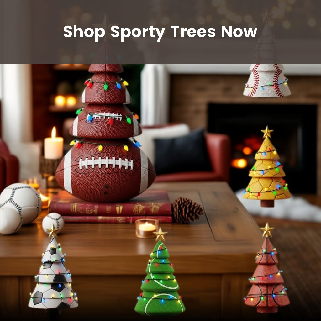 🏈🏆 Sporty Christmas Tree – Celebrate the Holidays Like a True Fan!